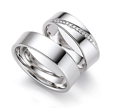 Обручальное кольцо с бриллиантом W0079