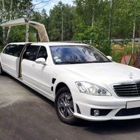 029 Лимузин Mercedes W221 S63 белый в аренду 