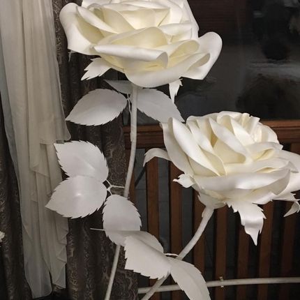 Ростовые цветы в белом цвете