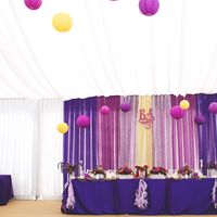 Яркая фиолетовая свадьба