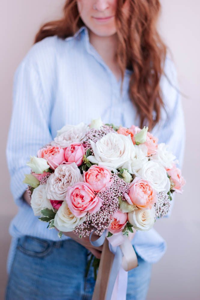 Букет невесты с розами 