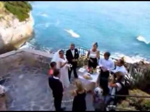 Любительская съемка свадьбы Анастасии и Александра на море в Италии.