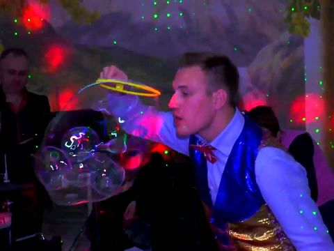 Шоу мыльных пузырей на свадьбе: Антон Шаклеин, Антуан Шоу - Москва