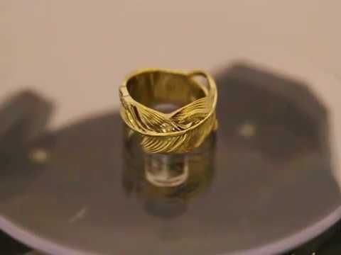 Обручальное кольцо Лебединое