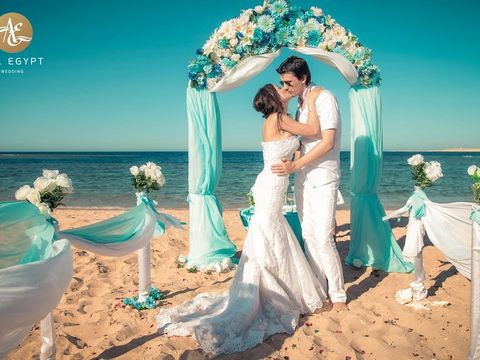 Свадьба на пляже в Египте.