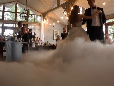 Тяжелый дым + Конфетти выстрел на свадебный танец